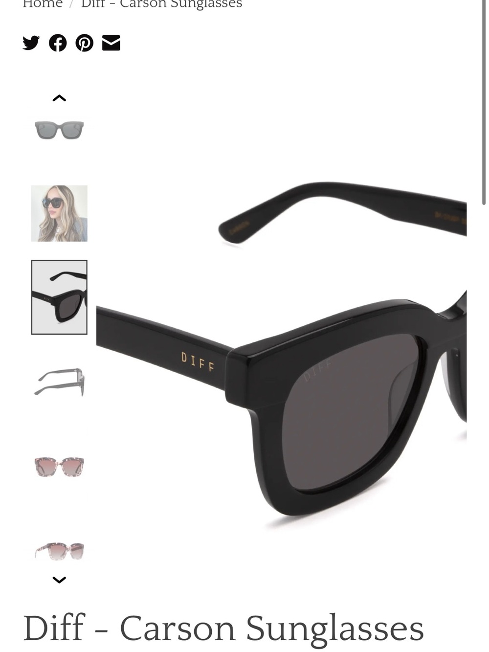 Diff Carson Sunglasses - Picture 7 of 7